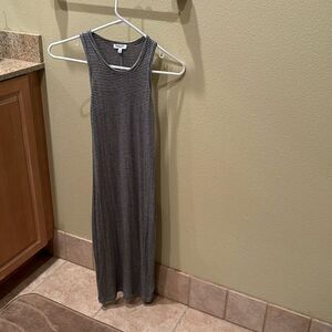 Splendid grey and blue striped sundress